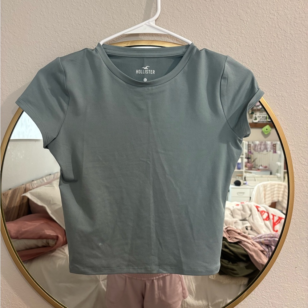 Hollister Sage Green Crop Top